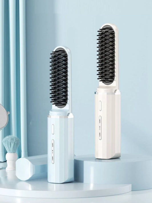 Portable Heated Hair Straightening Comb
