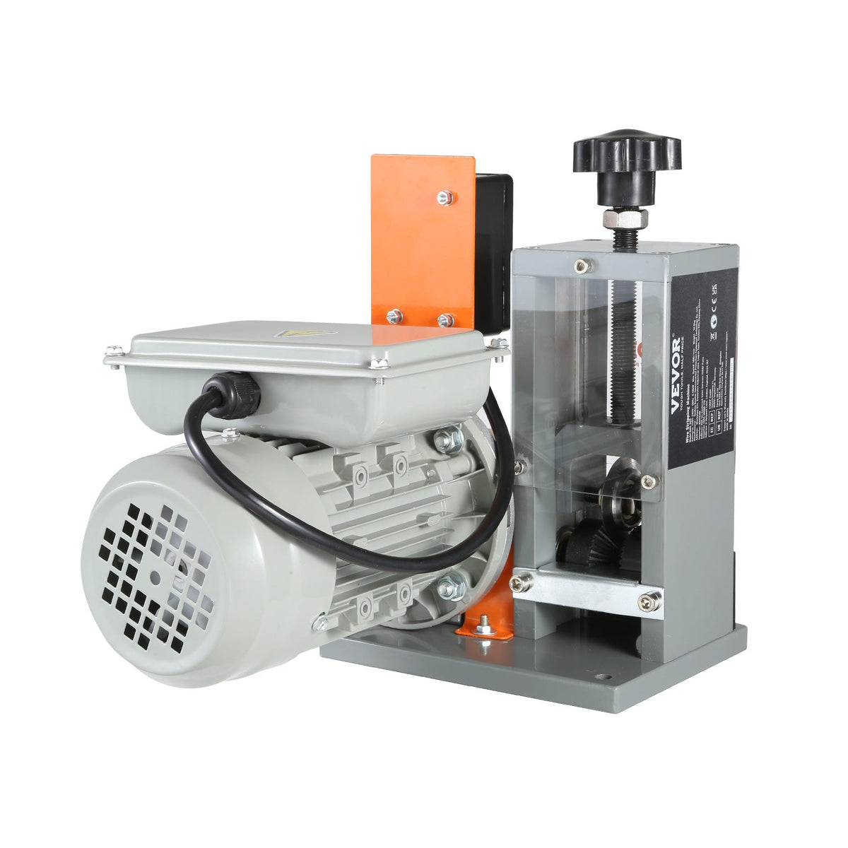 VEVOR Automatic Wire Stripping Machine,  Electric Motorized Cable Stripper, 180 W, 60 Ft Min Wire Peeler With Visible Stripping Depth Reference, For Scrap Copper Recycling