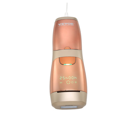 VEVOR IPL Hair Removal, Permanent Hair Removal With Sapphire Ice Cooling System, Painless At-Home Hair Removal Device For Women Men, Auto Manual Modes, 5 Levels For Body & Face