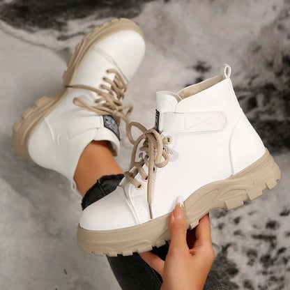 Lace Up Platform Combat Boots
