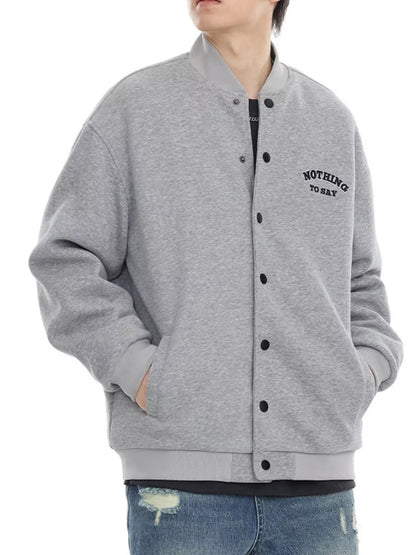 Men's Plus Size Casual Snap Down Jacket