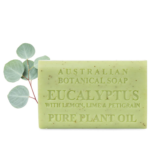 Australian Botanical Soap - Eucalyptus Bar Soap, 6.6 oz (Single Bar) - Natural Skin Cleanser