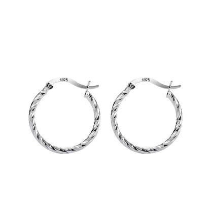 925 Sterling Silver Hoop Earrings