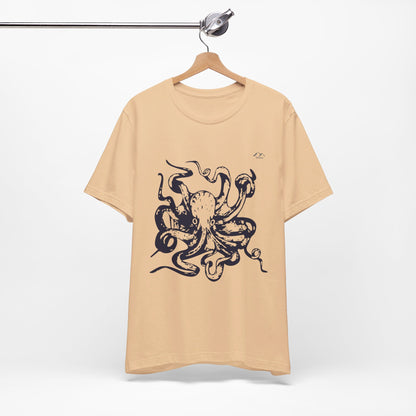 TS-034ML-24 Octopus T-Shirt Ocean Lover Octopus Art Design