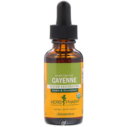 Herb Pharm Cayenne Herbal Extract, Liquid Supplement, 1 fl oz