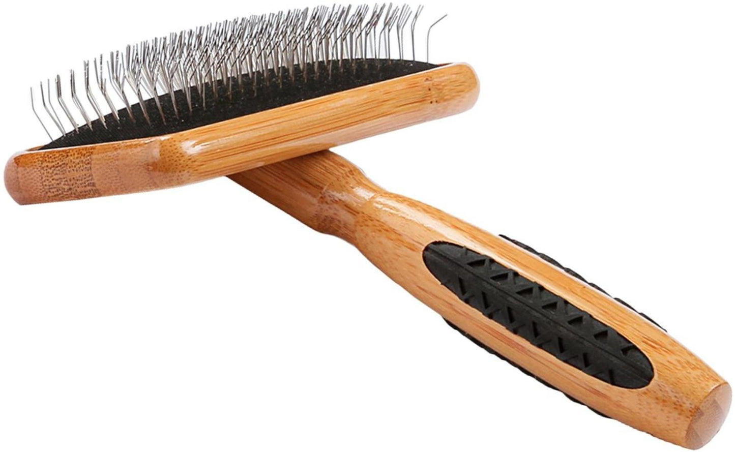Bass Brushes Pet Grooming Dematting Slicker Brush for Large Breeds with Long Hair