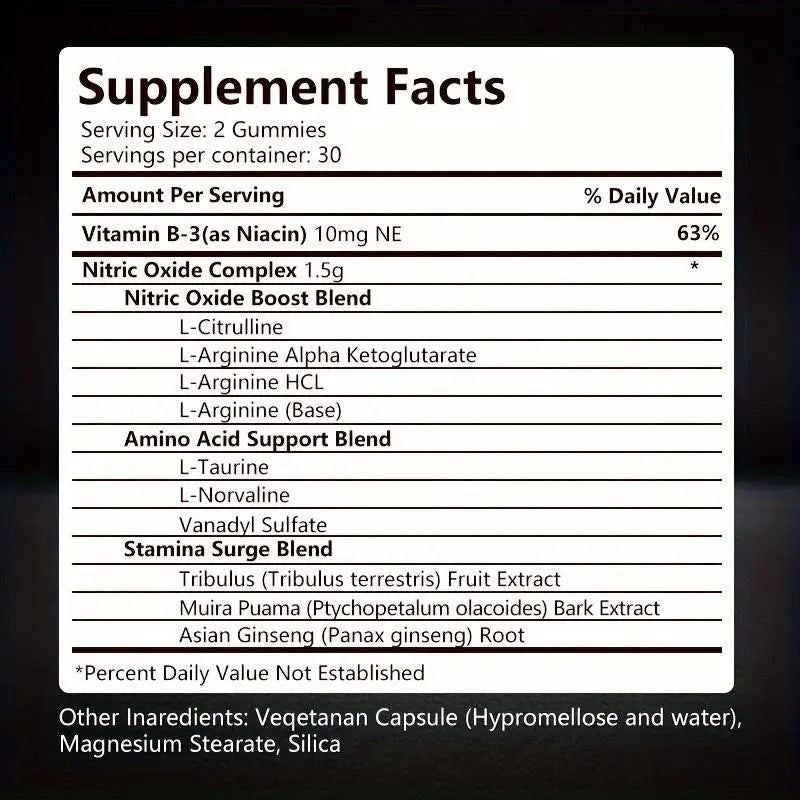 Sinpuyle Endurance Boost Complex Capsules Nitric Oxide Power Formula For Breaking Athletic Limits Healthcare Fitness