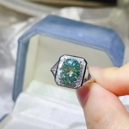 3 Carat Moissanite Engagement Square Ring