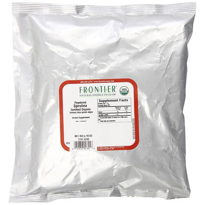 Frontier Herb Premium Organic Spirulina - 1 Lb