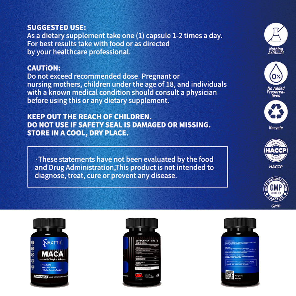 Maca Gold Capsules 90 Count Dual-Action Defense  Anti-Fatigue   Antioxidant   Immune Shield  Cellular-Level Endurance Engine