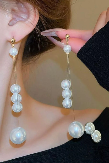 Geometric Circle Drop Earrings