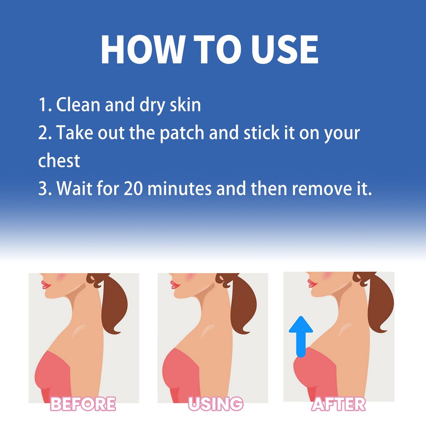 Breast Enhancement Patch, Firming Lifting Chest Mask For Sagging & Loose Skin, Natural Plant Extract Breast Plump Patches, 6 Pcs