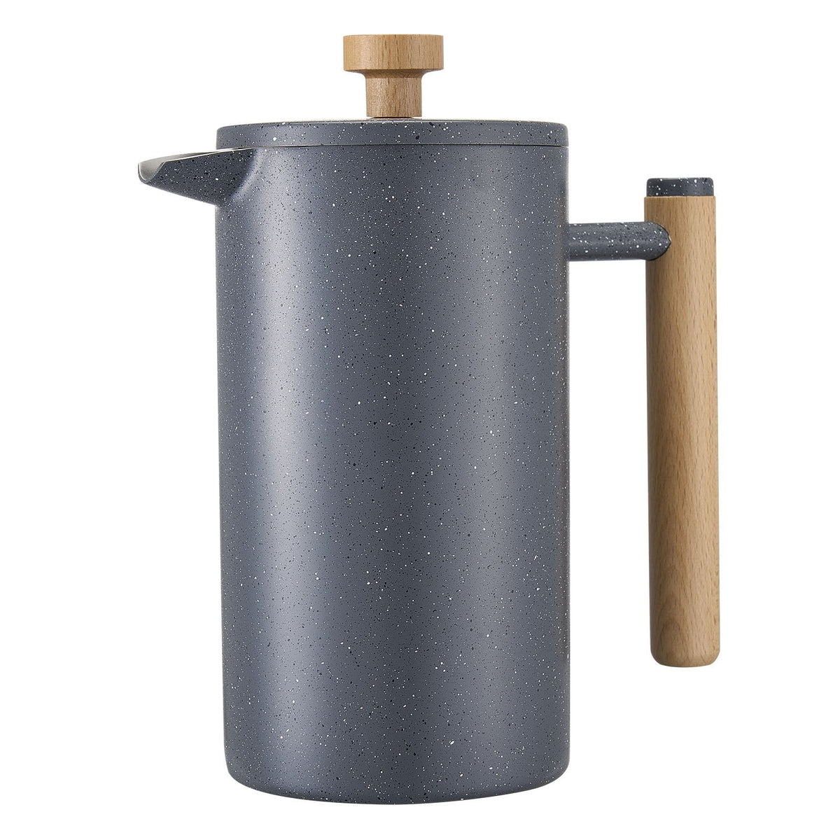 French Press Coffee Maker 34 Oz Stainless Steel French Coffee Press Black
