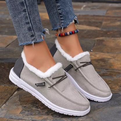 Faux Fur Lined Slip-Ons