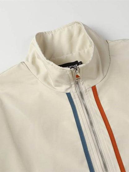 Men's Striped Long Sleeve Jacket