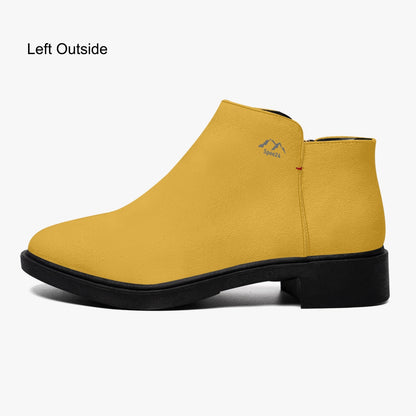 SHO-017YEL-24 Fashion Zipper Boots
