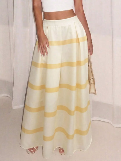 Striped Maxi Skirt