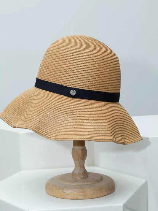 Straw Sun Hat with Ribbon