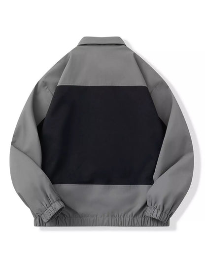 Men's Full Size Snap Down Long Sleeve Jacket Plus Size