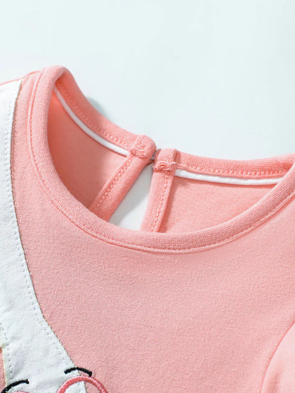 Children's Goose Ruffle Sleeve Dress