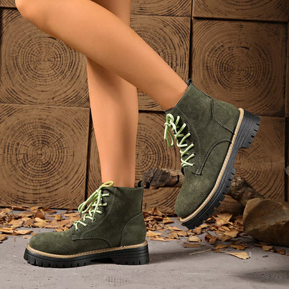 Lace-Up Ankle Boots