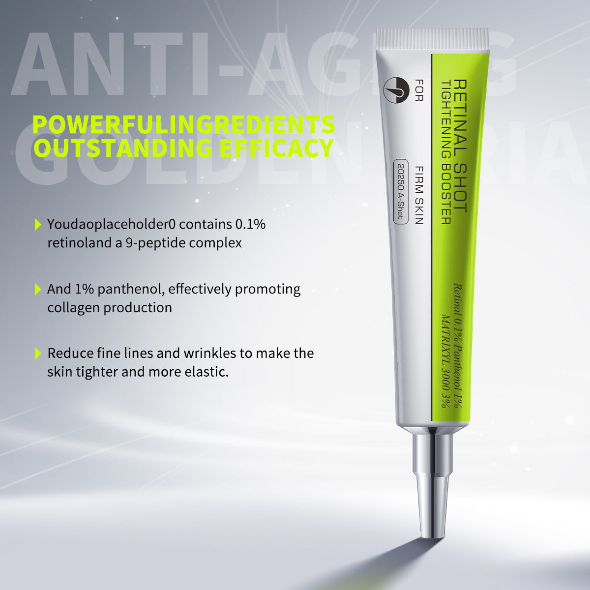 Retinol Eye Cream The Product Net Weight Is 15g, And With Outer Packaging, The Total Weight Is 22.4g.