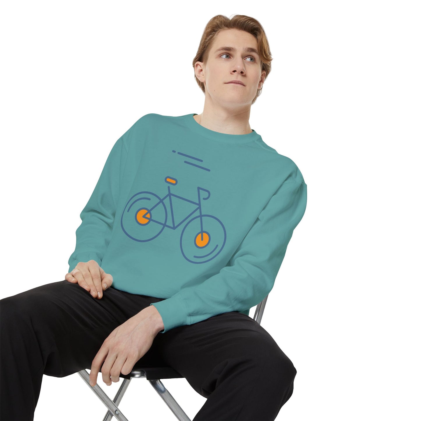 SW-063ML-24 Unisex Warm Garment-Dyed Sweatshirt