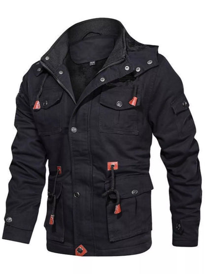 Men's Plus Size Zip Up Lightweight Bomber Jacket