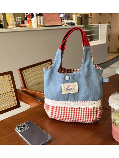 Printed Canvas Handbag