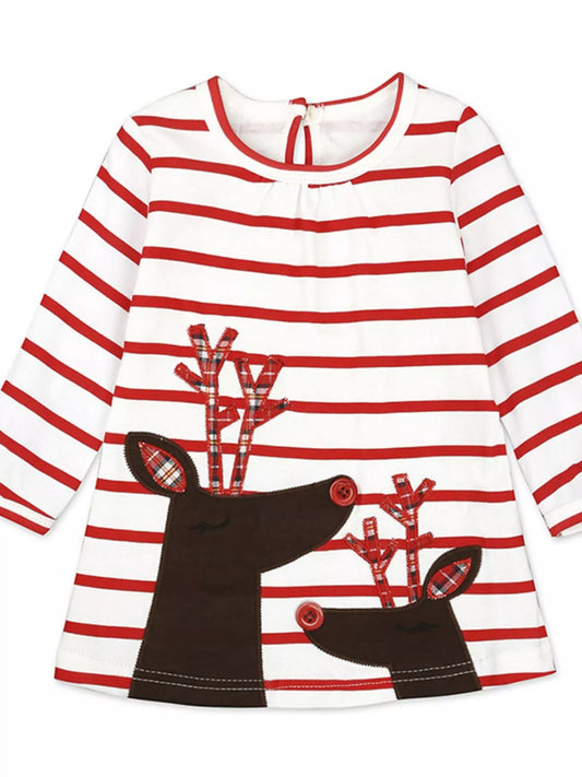 Children's Striped Long Sleeve Dress