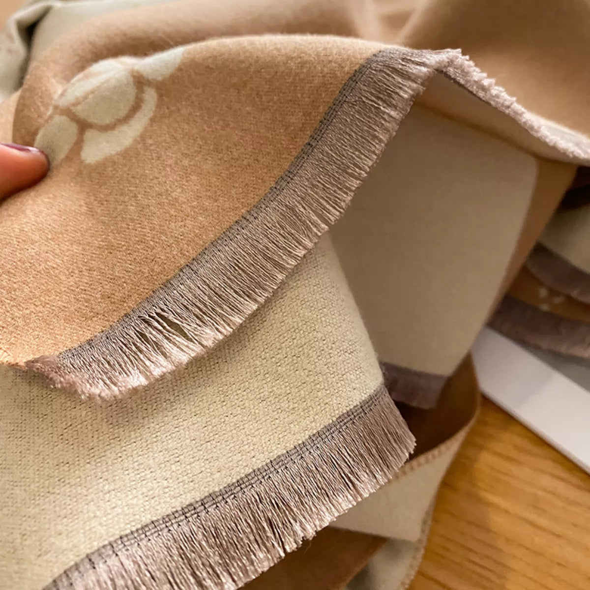 Raw Hem Scarf