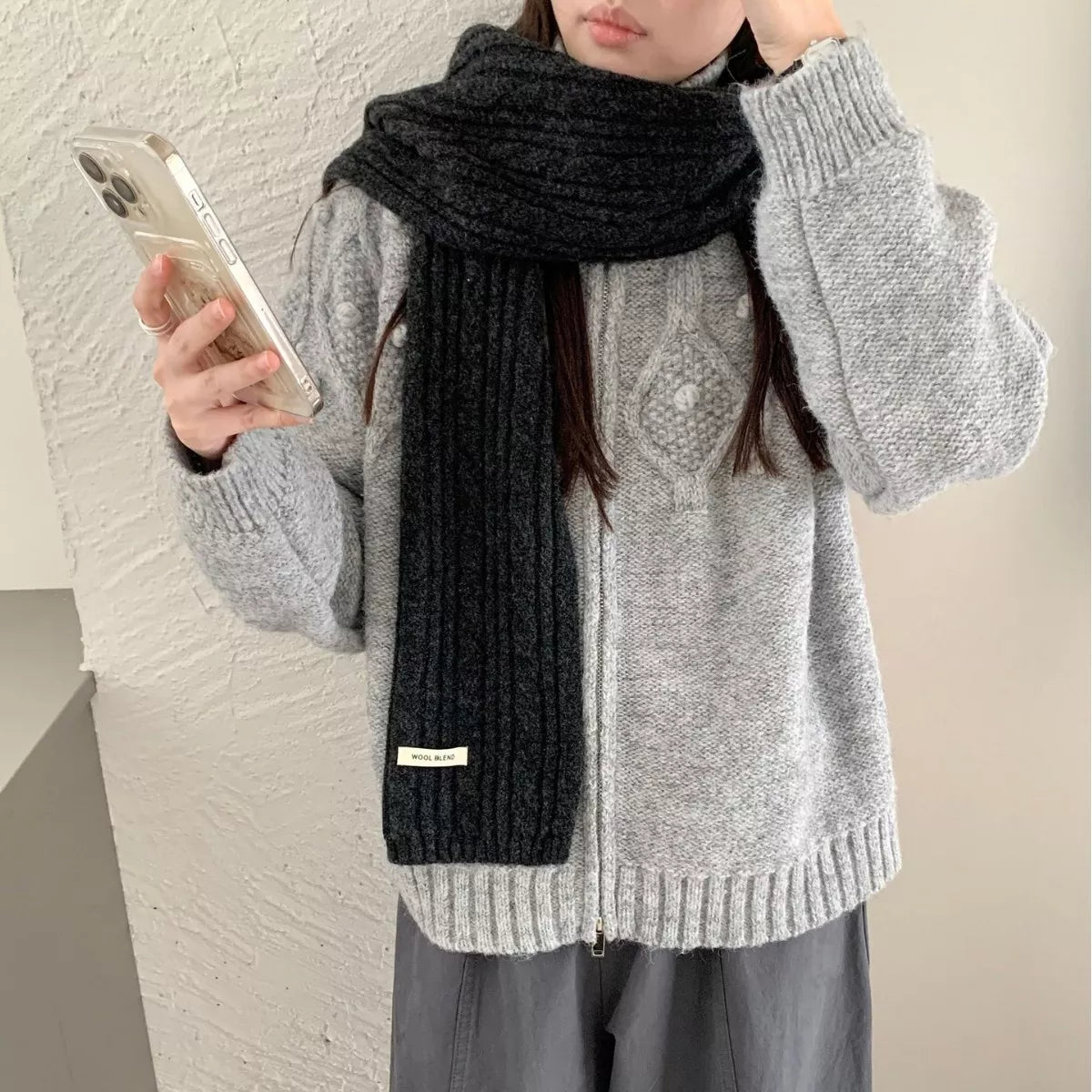 Chunky Knit Winter Warm Scarf