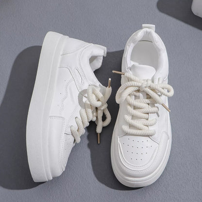 Round Toe Platform Sneakers