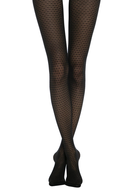 Conte Vision 30 Den - Fantasy Women's Tights with an openwork geometric pattern "dots" (20С-95СП)