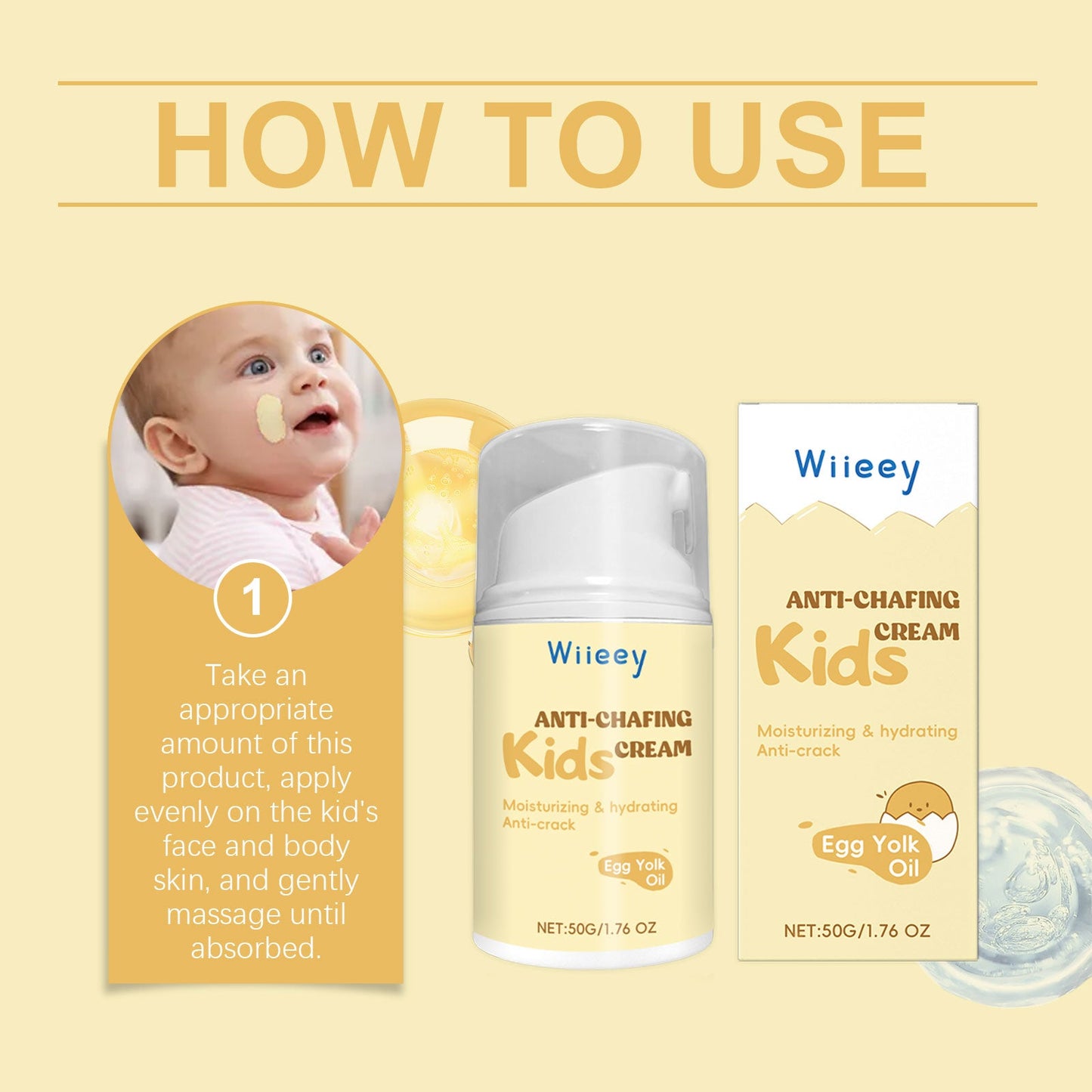 Wiieey Children's Skin-Friendly Moisturizing Lotion, Care For The Skin, Moisturize, Moisturize, Moisturize And Nourish The Skin Body Lotion