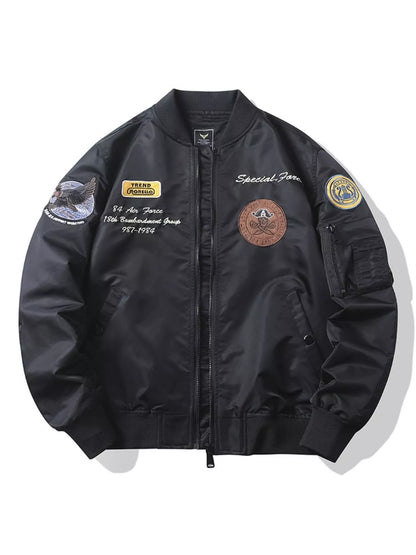 Men's Plus Size Zip Up Bomber Jacket