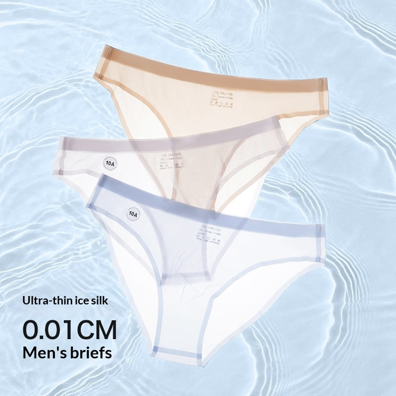 SpringSummer Jelly Mask Transparent 10A Antibacterial Mens Seamless Briefs