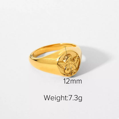 18K Gold-Plated Cupid Ring