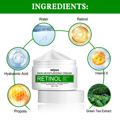 WIYUN Retinol Skin Moisturizing Cream, Moisturizing Care Tender And Delicate Moisturizing And Repairing Dull And Brightening Skin Cream