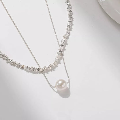 Double Layered Pearl Necklace