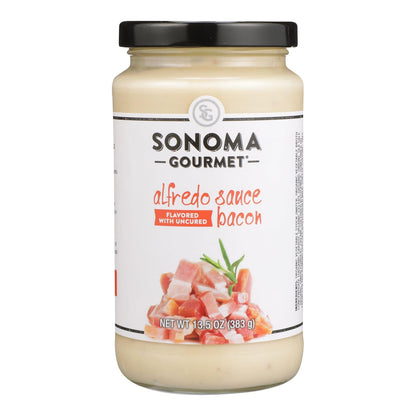 Jars  Sonoma Gourmet - Pasta Sauce Bacon Alfredo (Pack of 6-15.5 Oz Jars)
