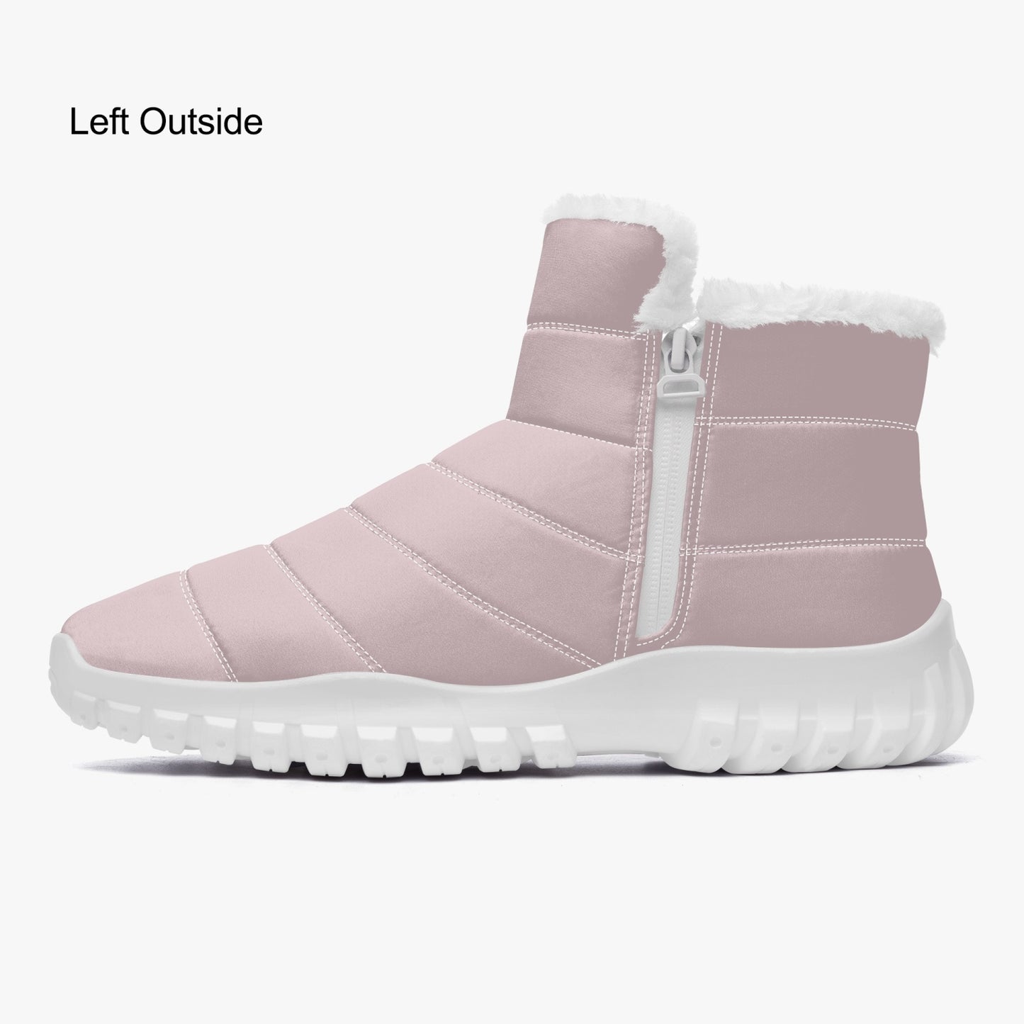 SHO-024PPL-24 Fur Zip Up Boots