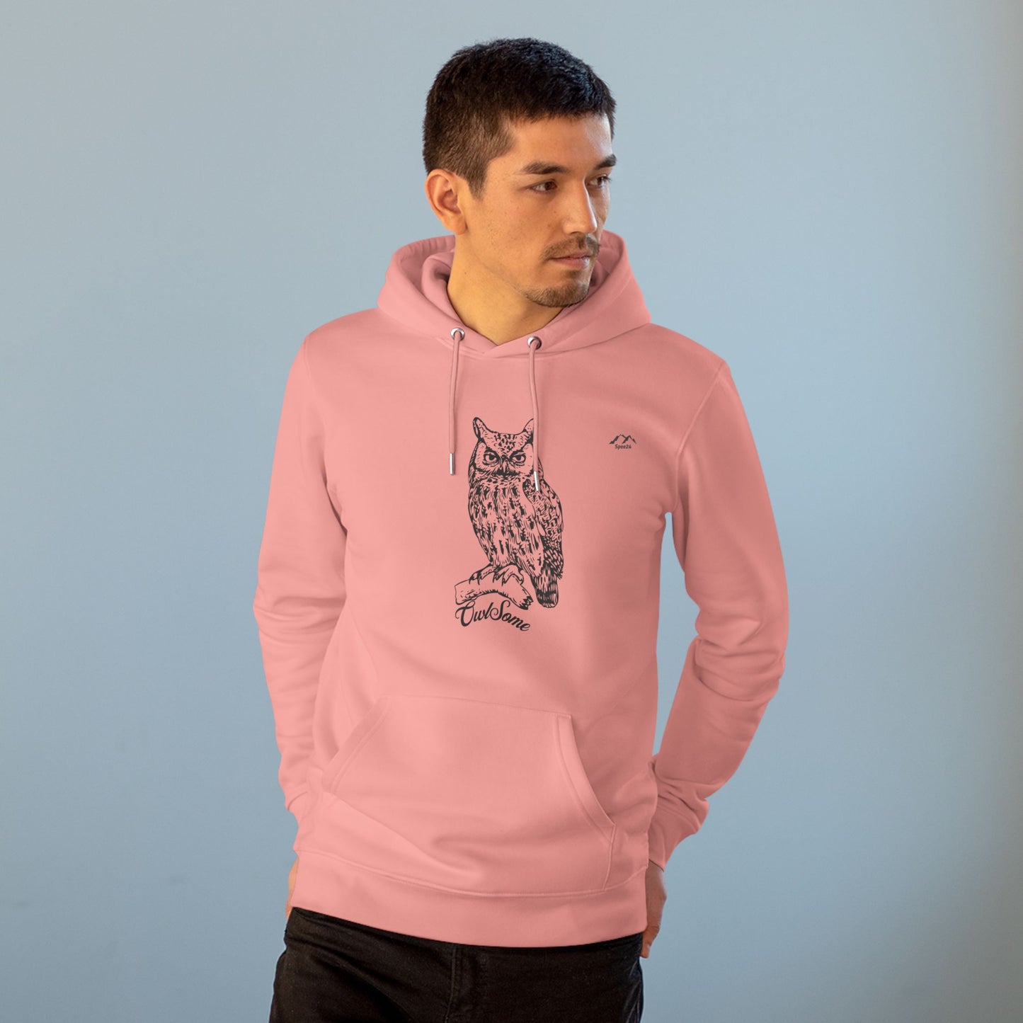 HD-055ML-24 Owl Hoodie Owl Lover Gift Woodland Owl Art