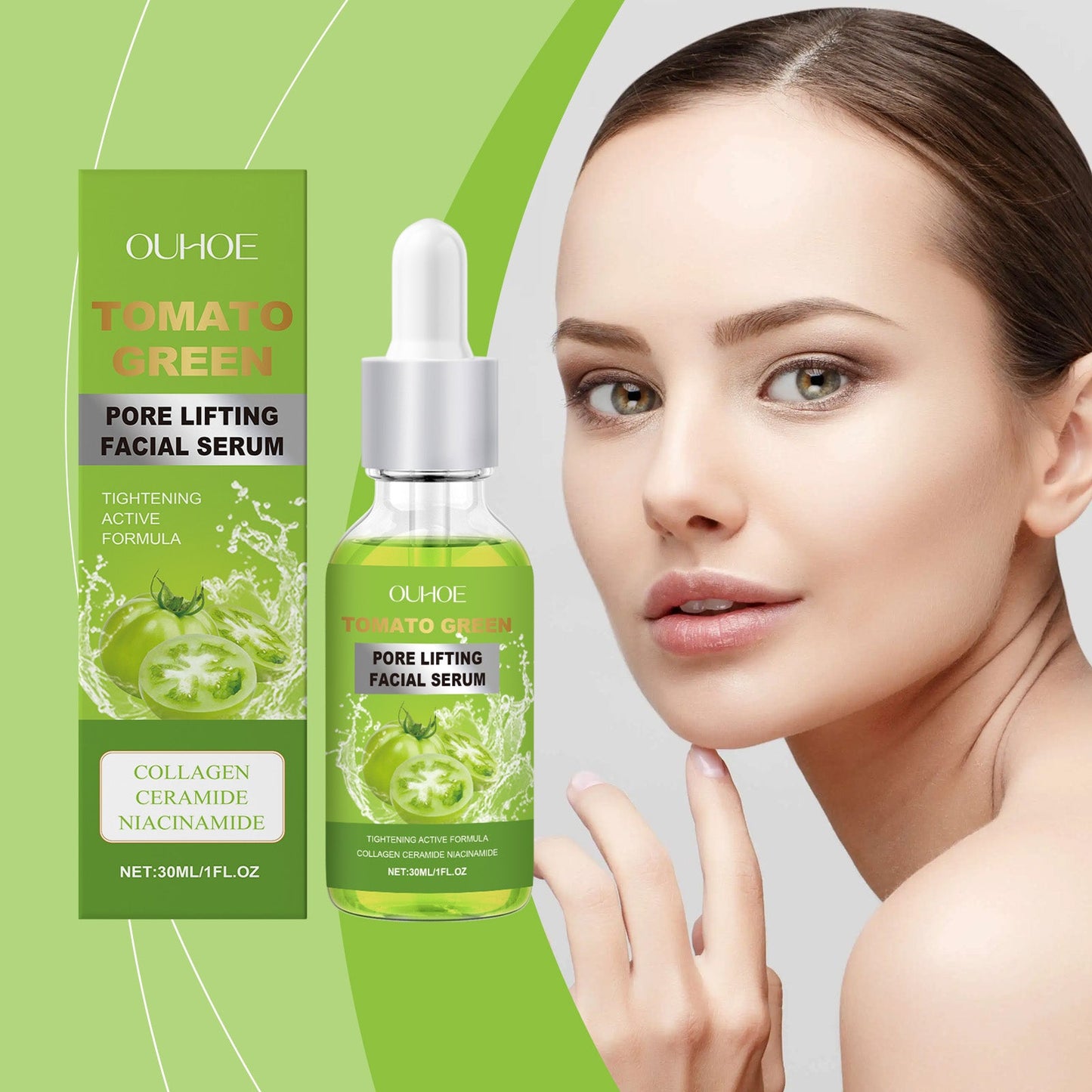 OUHOE Face Firming Essence, Hydrating Hydrating Hydrating Shine Brightening And Moisturizing Face Essence