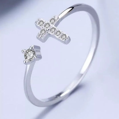 Adjustable Open Cross Ring