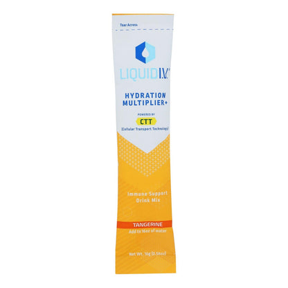 Liquid I.V. Tangerine Drink Mix - .56 Oz. Pack of 8 - Immune Support - Hydrating