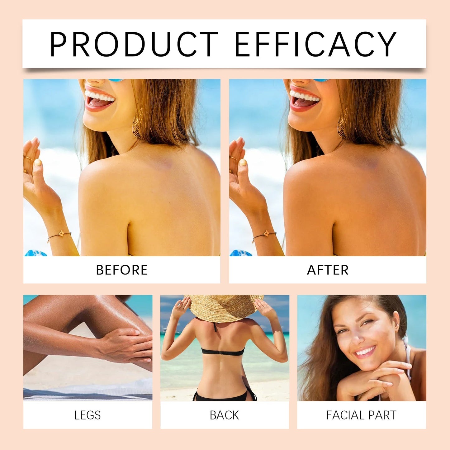 Wiyun Quick Tanning Gel, Tanner Repair Gel Bronzer Tanner Moisturizing And Nourishing Gel