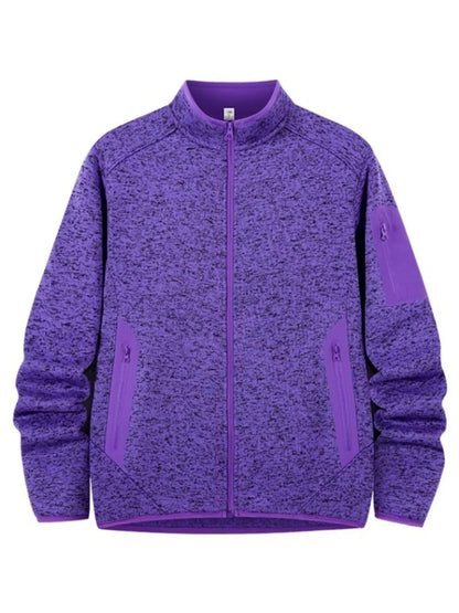 Men's Full Size Full-Zip Outdoor Jacket Plus Size