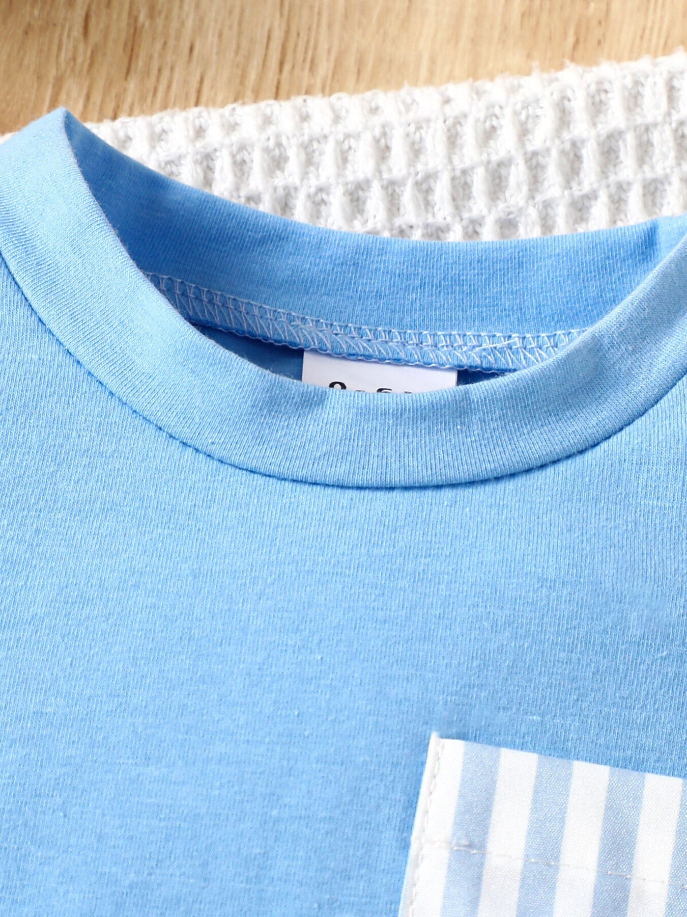 Children's Striped Pocket Tee and Shorts Set