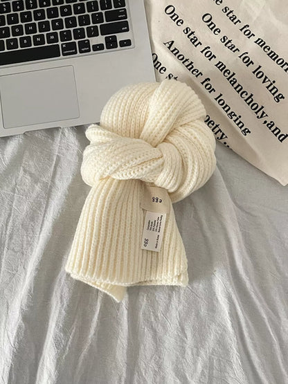 Knitted Ribbed Scarf